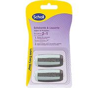 Scholl Rouleaux de Remplacement 2 en 1 Exfoliant et Lissant, Recharge pour Râpe Pieds, Remplacez Tous les 3 Mois pour Résultats Optimaux - Lot de 2