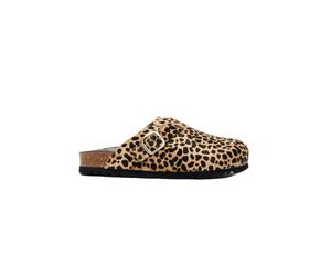 Scholl - Sabot fermé à imprimé animal avec boucle - Femme - Chaussures - Brun - Taille: 37 EU