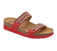 Scholl, Sandale pour femme à double bande à larme, Corail, 39 EU