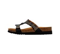 Scholl, Sandale pour femme avec double bande, Noir , 37 EU