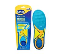 Scholl Semelles GelActiv pour homme - Pour chaussures décontractées - Pieds confortables toute la journée, avec rembourrage en mousse à mémoire de forme et technologie GelWave - Taille 40-46,5