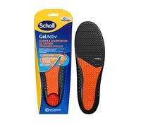 Scholl Semelles GelActiv Chaussures et chaussures de travail, semelles avec technologie GelWave amortissante, support continu pour personnes debout à long, taille S