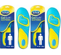 Scholl Semelles GelSoft Chaussures Homme Quotidien Pointure de 40 à 46,5-1 paire (Lot de 2)