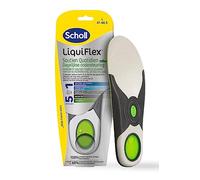 Scholl Semelles LiquiFlex Soutien Quotidien pour Hommes - Confort Durable, Mémoire de Forme et Soutien de la Voûte Plantaire, Idéal pour Longues Journées - Taille 41-46,5-1 Paire