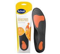 Scholl Semelles orthopédiques pour soulager la douleur dans le bas du dos, action 3 en 1 - Absorption des chocs, stabilisation et redistribution de la pression, talon profond et soutien de la voûte