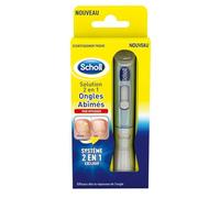 SCHOLL - Solution 2 en 1 pour ongles abîmés par mycoses, Soin efficace et réparateur - Lot De 2