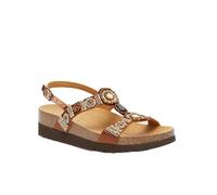 Scholl, Tongs pour femme avec dessus en tissu, multicolore, marron, 40 EU Larga