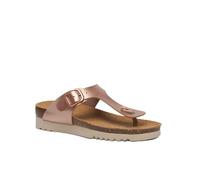 Scholl, Tongs pour femme avec semelle en liège, rose, 38 EU