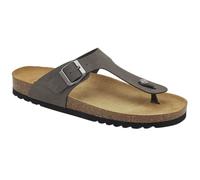 Scholl, Tongs pour homme avec dessus en tissu, multicolore, gris, 43 EU Larga