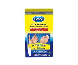 Scholl Traitement Verrues Pieds/Mains - Cryothérapie Précise et Rapide - Résultats Dès la Première Utilisation - Pour Enfants dès 4 Ans et Adultes - Action Efficace Basée sur Méthode Givrante
