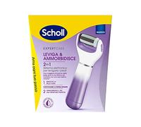Scholl Velvet 2 en 1 Lisse et adoucit, système de pédicure électronique pour lisser les pieds, têtes interchangeables à double action, élimine et adoucit la peau avec des callosités et des talons
