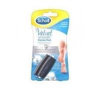 Scholl Velvet Smooth Express Pedi Cristaux De Diamants Grain Exfoliant 2 Rouleaux
