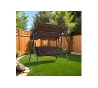 Vidaxl Balancelle De Jardin Café 170 X 110 X 153 Cm