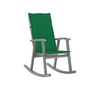 Vidaxl Chaise À Bascule Avec Coussins Gris Bois D'acacia Massif Gris