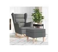 vidaXL Chaise à bascule tissu vert foncé 74x90x102 cm