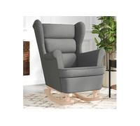 vidaXL Chaise à bascule tissu gris foncé 74x90x102 cm 4016920