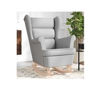 vidaXL Chaise à Bascule Gris Nuage 74x90x102 cm Tissu, Chaise, siège de Salon, Bascule, Chaise de Salon, Chaise de Relaxation, Chaise de Relaxation