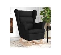 vidaXL Schommelstoel 74x90x102 cm stof zwart4016921 Noir