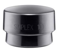 Schonhammerkopf SIMPLEX Kopf-Ø 100 mm Gummi schwarz mittelhart 1 pièces