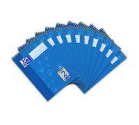 School A5 lignés deuxième classe 40 Pages avec spirale en haut de la Page (Lot de 10)