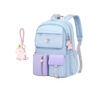 School Backpack for Girls, Big Capacity Primary School Rucksack Bag, Children Casual Daypack for Teen Girl small size Blue-Purple