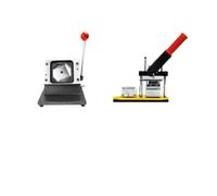 School Badge Making Machine With Cutter And 100 Sets Materials(50mm machine set)