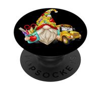 School Bus Driver Graphic for Women and Men Teacher GNOME PopSockets PopGrip Adhésif