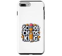 School Chaos King Funny Student Humour Design Coque pour iPhone 7 Plus/8 Plus