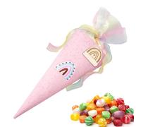 School Cone | 7.28x19.29 inches Girl Back-to-School Snack Bag