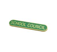 School Council Lot de 6 badges en métal Bleu/rouge/vert 2,5 cm, 5 Centimeters, Métal