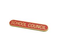School Council Lot de 6 badges en métal Bleu/rouge/vert 2,5 cm, 5 Centimeters, Métal