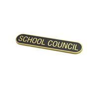 School Council Lot de 6 badges en métal Bleu/rouge/vert 2,5 cm, 5 Centimeters, Métal