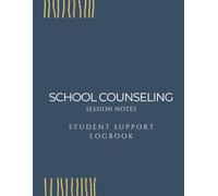School Counseling Session Notes - Gold Lines Edition: Student Support Logbook for School Counselors, Social Workers & Student Services Staff | 100 Sessions | Elementary, Middle & High School