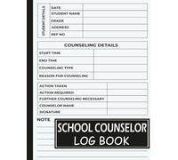 School Counselor Log Book: Simple Counselor Organizer and Daily Record Keeper for Student Counseling Session Notes: School Counseling Tools / Aqua Squeeze Cover