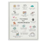 School Counselor Poster CBT DBT Therapy Reminders Canvas Wall Art for Counseling Office and Wellness Center Decor(Framed,08x12inch(20x30cm))
