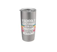 School Custodian For A Thousand Little Reasons - Gobelet isotherme en acier inoxydable double paroi