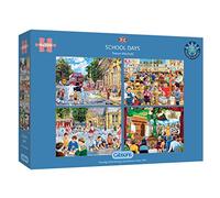 School Days 4 x 500 pièces Jigsaw | Multicolore