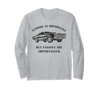 School is Important But Engines are Importanter - Vintage Manche Longue