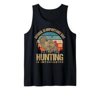 School is Important But Hunting is Importanter Turkey Hunter Débardeur