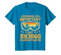 School Is Important But Skiing Is Importanter Ski Drôle T-Shirt