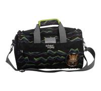 School Mood Sac de sport Finn chat prédateur, vert foncé