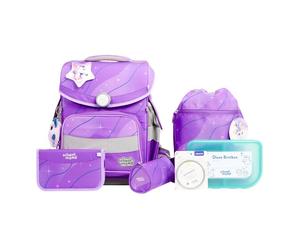 School-Mood Timeless Pro Set de cartables 7 pièces violet