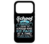 School Nurses Saving The World One Ice Pack at A Time Coque pour iPhone 17 Pro