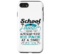 School Nurses Saving The World One Ice Pack at A Time Coque pour iPhone SE (2020) / 7/8