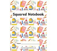 School Pattern 7mm Squared Notebook 14 - ideal for maths, science and engineering subjects