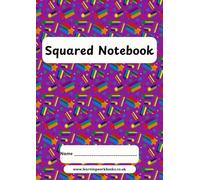 School Pattern 7mm Squared Notebook 19 - ideal for maths, science and engineering subjects