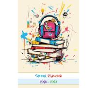 School Planner 2026-2027: Compact 6x9 | Clean Visual Design for Dyslexia, ADHD Learning Differences | Dotted Lines & Alternating Background ... | Elementary, Middle & High School