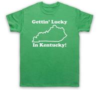 School Rock Gettin' Lucky in Kentucky AS Worn by Medium Green Mens T-Shirt