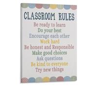 School Rules Poster Kindness Responsibility Respect Classroom Decor