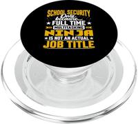 School Security Job Title - Funny School Security Guard PopSockets PopGrip pour MagSafe